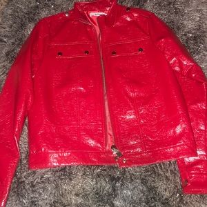 Just fab pleather coat